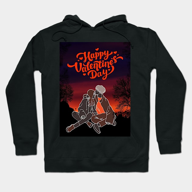 Happy valentines day Hoodie by milicab